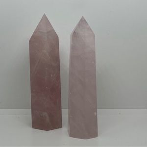 NWOT- 2 Rose Quartz Towers - 0.41KG = Both